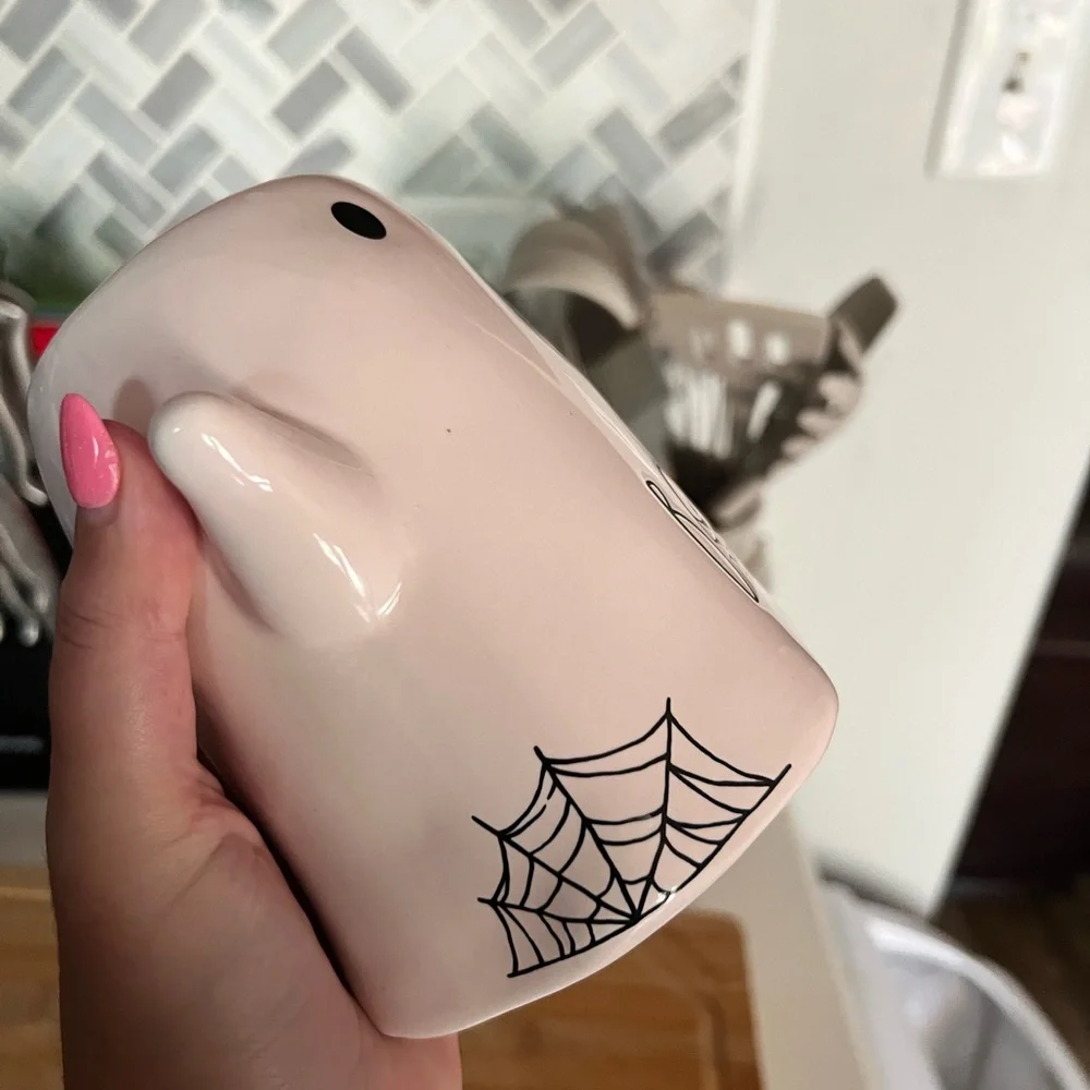 Rae Dunn | NWT pink ghost seasonal Halloween mug - OS